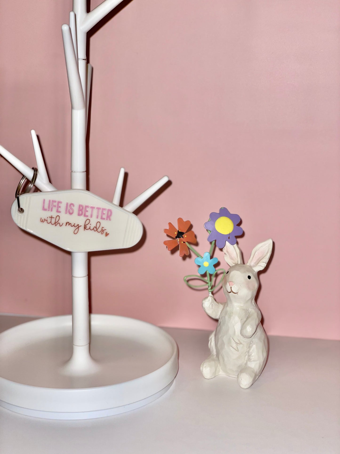 Life Is Better With My Kids Keychain