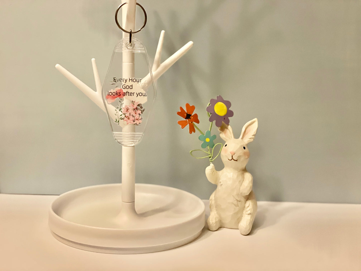 God Looks After You Keychain