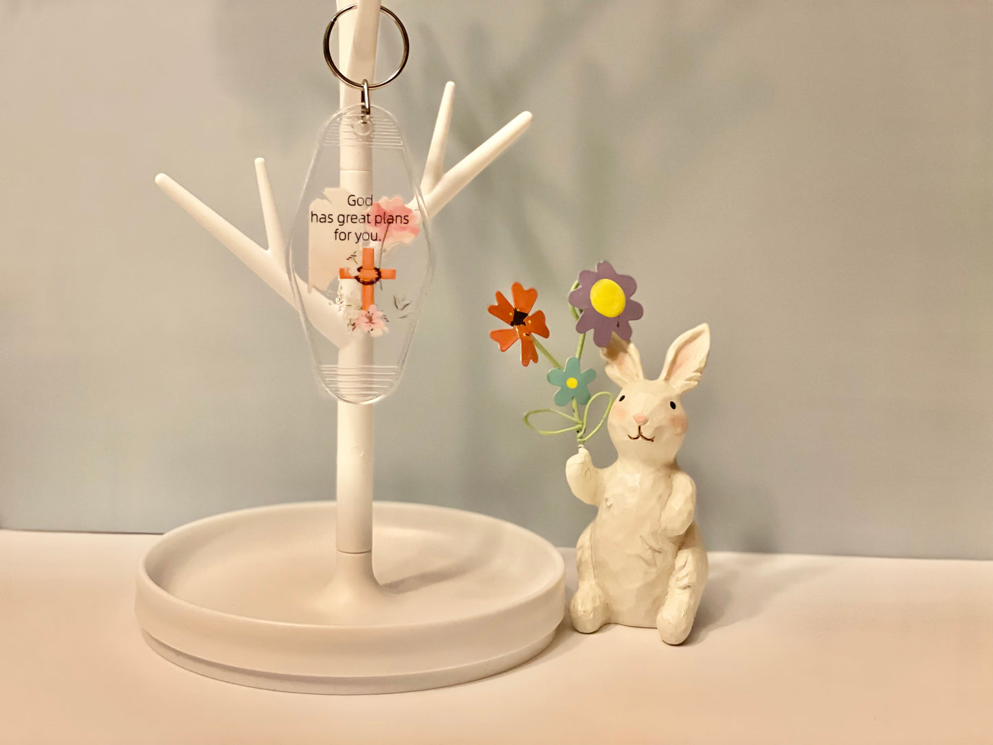 God Has Great Plans For You Keychain