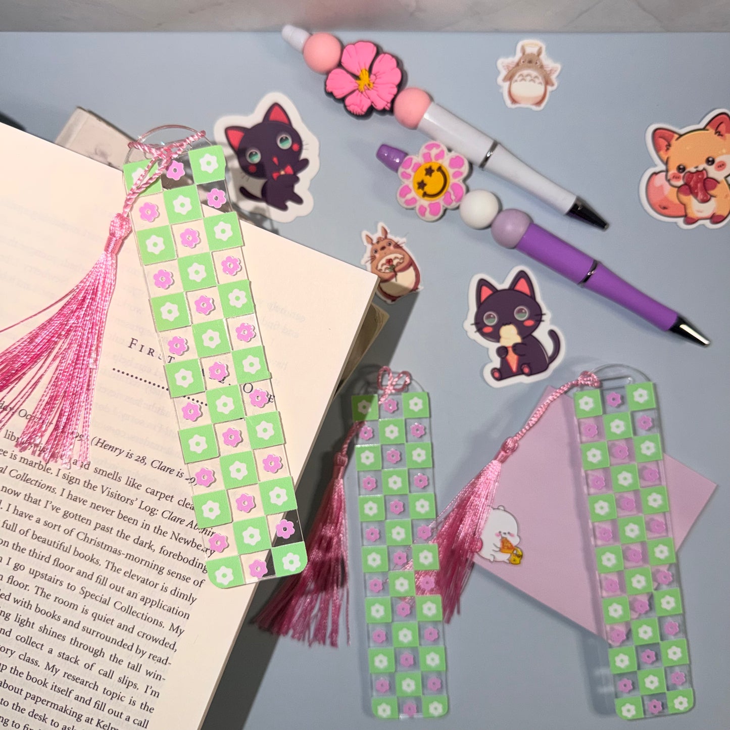 Mint Bloom Bookmark