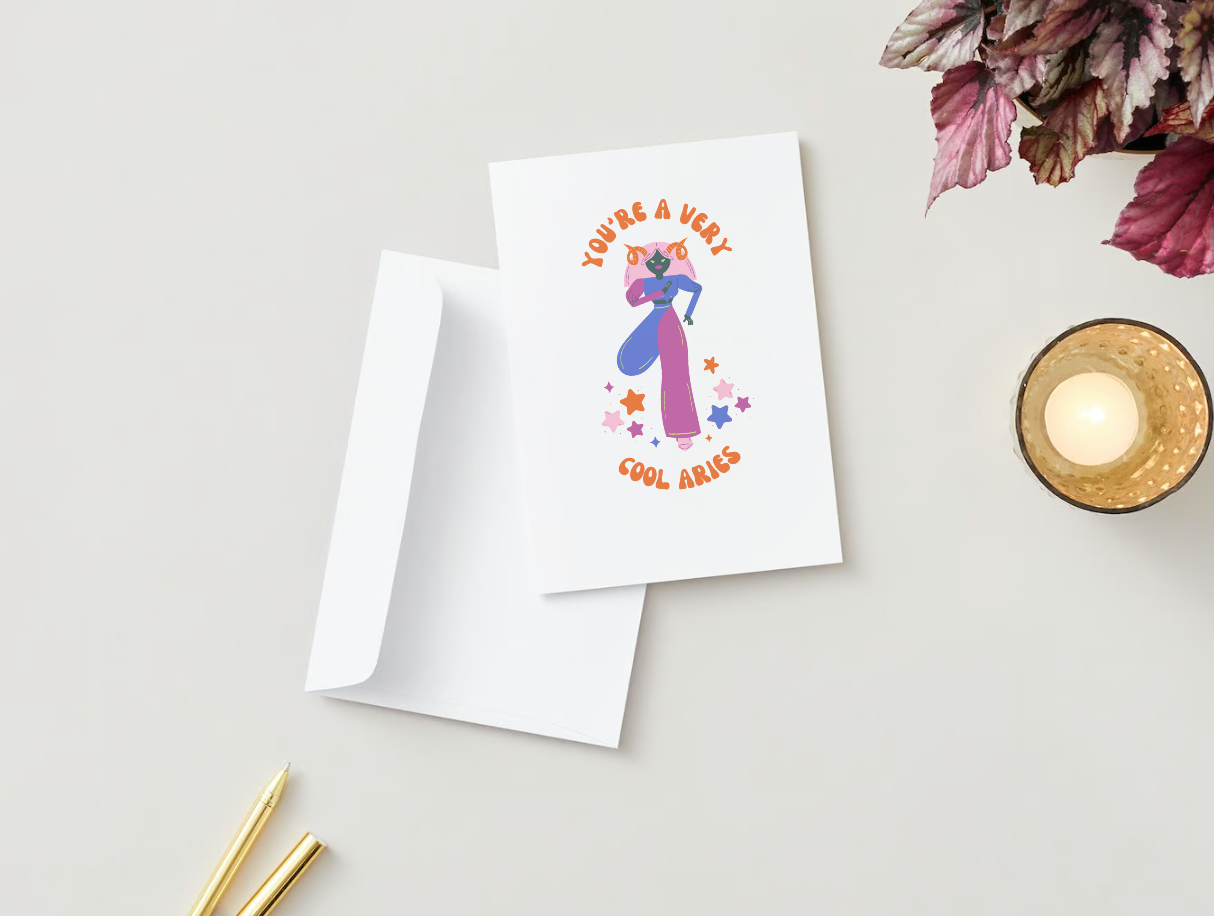 Aries Birthday Card