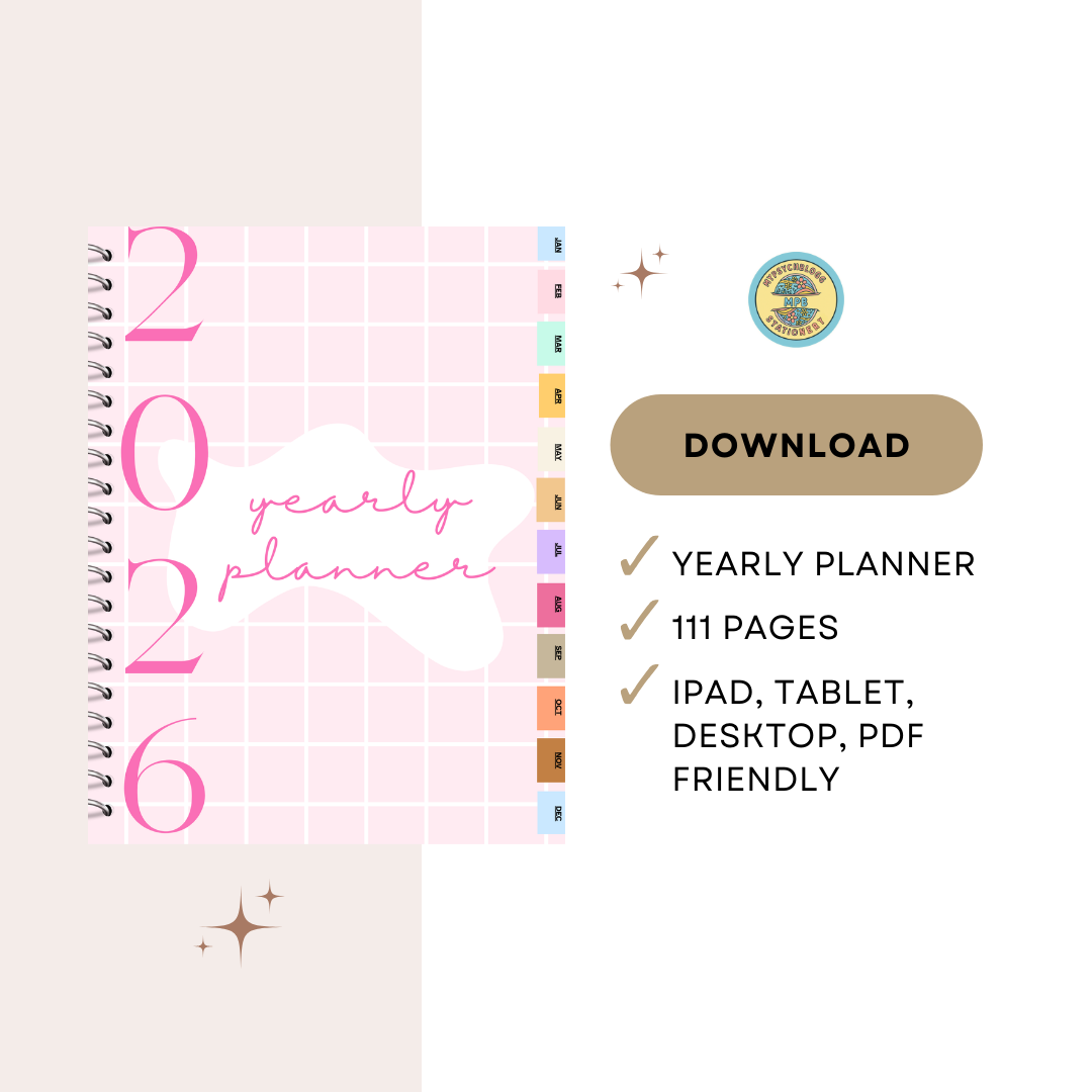 2026 Digital Yearly Planner | iPad, GoodNotes, PDF