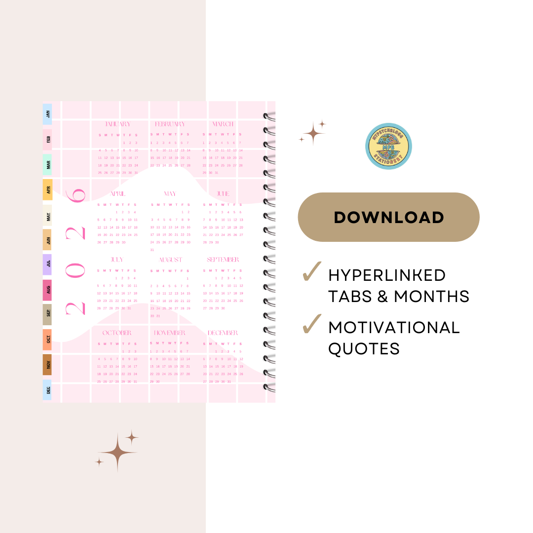 2026 Digital Yearly Planner | iPad, GoodNotes, PDF