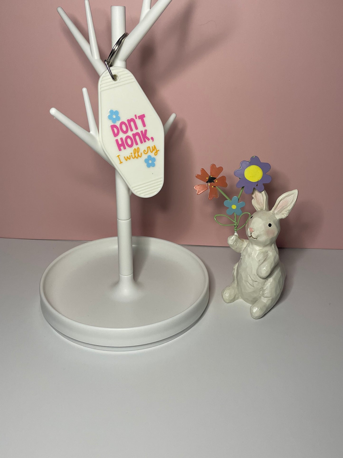Don't Honk, I will cry Keychain