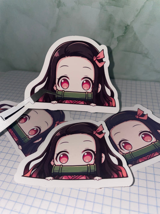 Demon Slayer Nezuko Peeker