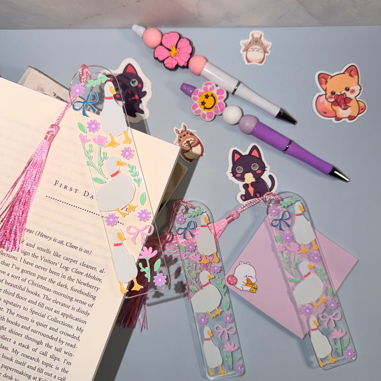 Cottage Ducks Bookmark