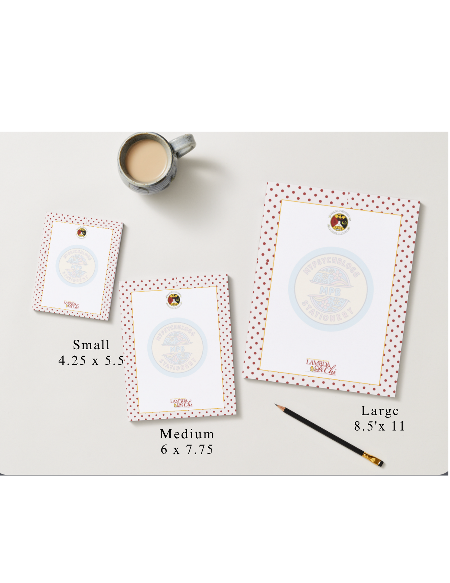 Lambda Pi Chi Crest Logo Notepad