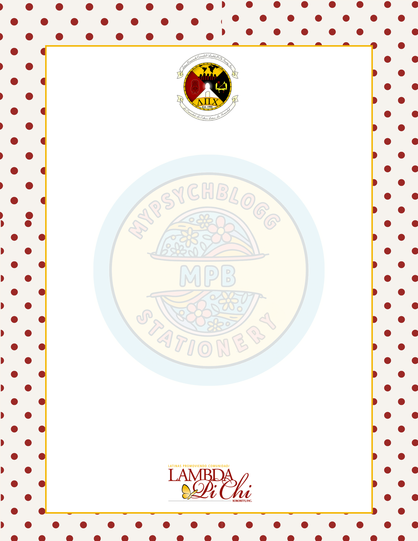 Lambda Pi Chi Crest Logo Notepad
