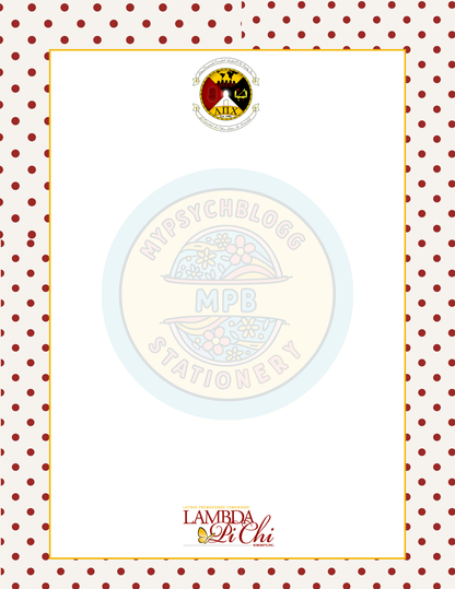Lambda Pi Chi Crest Logo Notepad