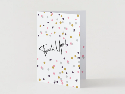 Confetti Thank You Card