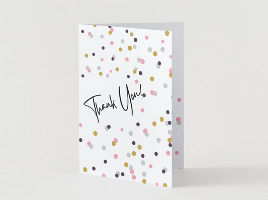 Confetti Thank You Card