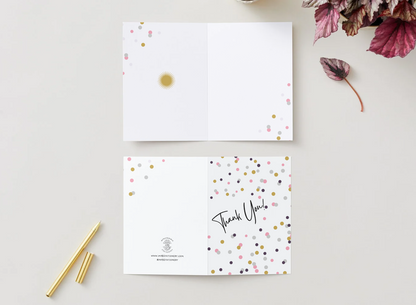 Confetti Thank You Card